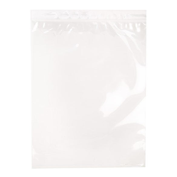 Sacchetto trasparente con chiusura a pressione 25.5x33cm PP 50 microns (100 pezzi) [ZC1013]
