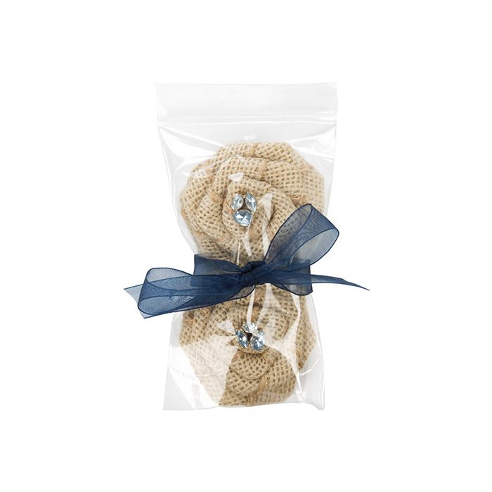 Druckverschlussbeutel mit Euroloch 7.5x12.5cm Transparent PP 50 Mikron (100 Stück) [ZC35V]