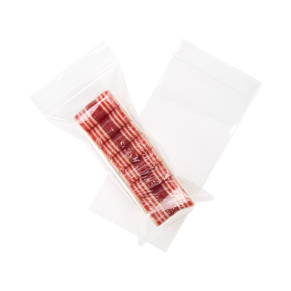 Druckverschlussbeutel 7.5x15cm Transparent PP 50 Mikron (100 Stück) [ZC36]