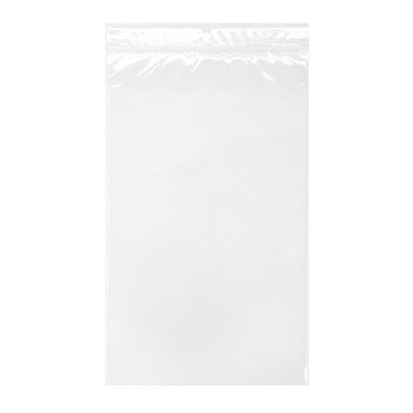 Sacchetto trasparente con chiusura a pressione 15x25.5cm PP 50 microns (100 pezzi) [ZC610]