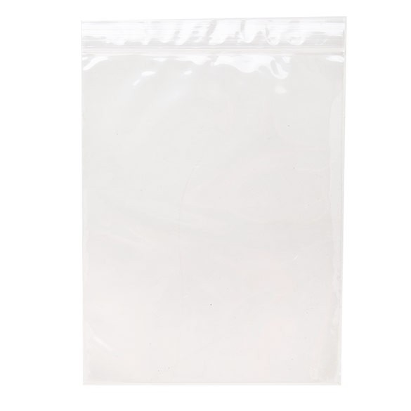 Sachet zip à transparence cristalline avec trou d'aération 17,8x22,9cm (100 pièces) [ZC79V]