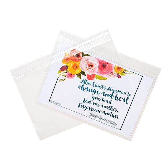 Sachet zip à transparence cristalline 22,9x15,2cm (100 pièces) [ZC96]