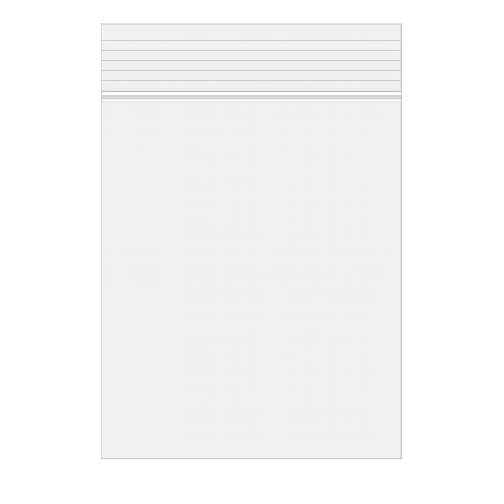 Sacchetto trasparente con chiusura a pressione 25.5x33cm PP 50 microns (100 pezzi) [ZC1013]