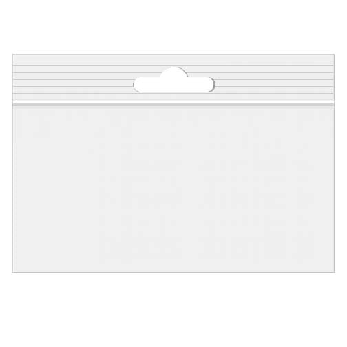 Sachet zip à transparence cristalline avec trou de suspension européen 15,2x10,2cm (100 pièces) [ZE64]
