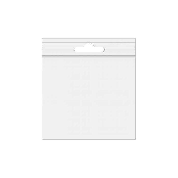 Grip Seal Bags with Euroslot 20.5x20.5 Crystal Clear PP 50 micron