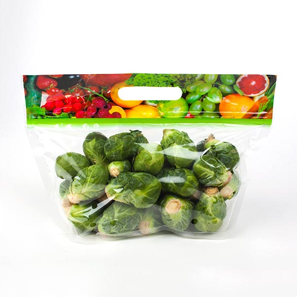 Polytragetaschen mit Griffen und Luftlöcher 29.2x10.8x15.6cm (100 Stück) [ZFG5V]