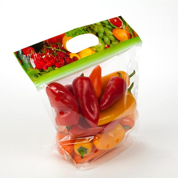 Sacchetti con manici e fori di aerazione 22.9x8.3x18.4cm (100 pezzi) [ZFG6V]