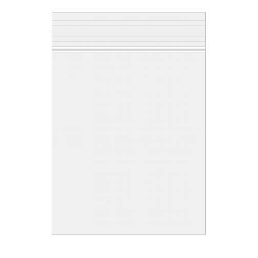 Sacchetto trasparente con chiusura a pressione 9x12.5cm PE 50 micron (100 pezzi) [2PE3H5]