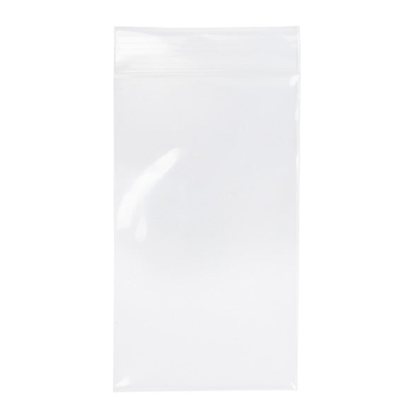 Sacchetto trasparente con chiusura a pressione 7.5x12.5cm PE 100 micron (100 pezzi) [4PE35]
