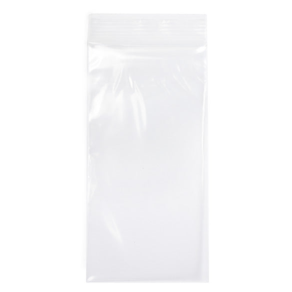 Druckverschlussbeutel Transparent 7.5x15cm PE 100 Mikron (100 Stück) [4PE36]
