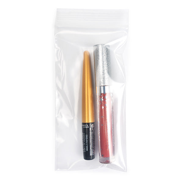 Druckverschlussbeutel Transparent 7.5x15cm PE 100 Mikron (100 Stück) [4PE36]