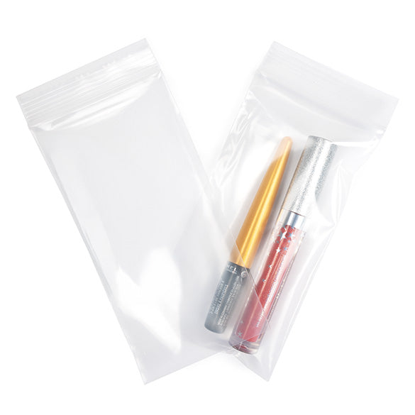 Sacchetto trasparente con chiusura a pressione 7.5x15cm PE 100 micron (100 pezzi) [4PE36]