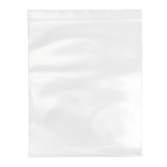 Sacchetto trasparente con chiusura a pressione 25.5x30.5cm PE 150 micron (100 pezzi) [6PE1012]