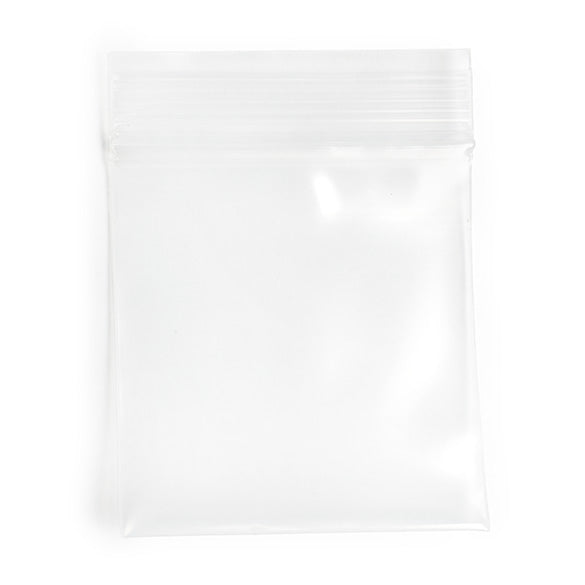 Druckverschlussbeutel Transparent 7.5x7.5cm PE 150 Mikron (100 Stück) [6PE33]