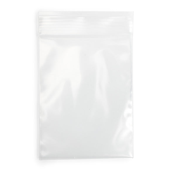 Druckverschlussbeutel Transparent 7.5x10cm PE 150 Mikron (100 Stück) [6PE34]