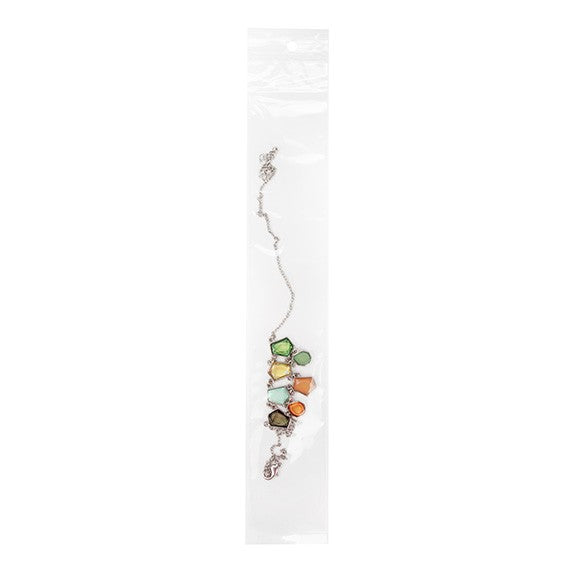 Sachet zip à transparence cristalline avec trou de suspension 5,1x30,5 cm (100 pièces) [ZR212]