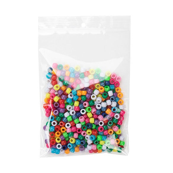 Sacchetto trasparente con chiusura a pressione e foro 12.5x18cm PP 50 microns (100 pezzi) [ZR57]