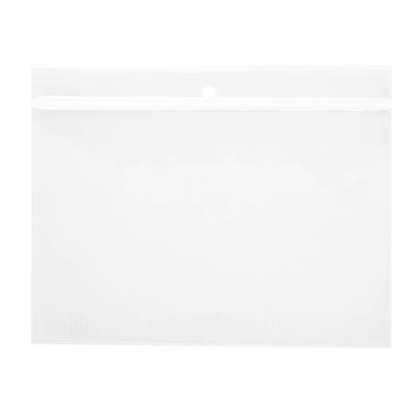 Sachet zip à transparence cristalline avec trou de suspension 15,2x10,2cm (100 pièces) [ZR64]