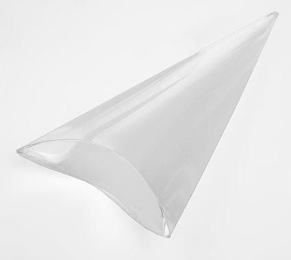 Clear Flat Cone Favor Box 8.9 x 16.5cm (25 Pieces) [FS286]