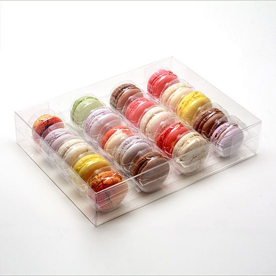 French Macaron Box set for 20 25.9 x 5.1 x 19.1cm (25 Pieces) [MBS4]