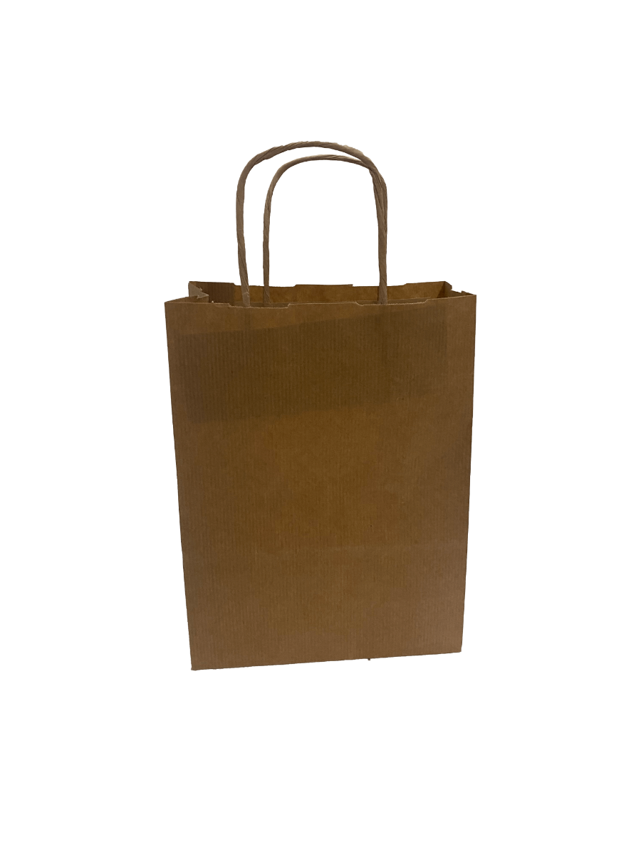 Paper Carrier Bags Brown 14x8x21cm