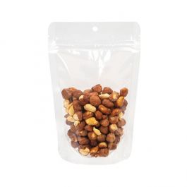 Doypack transparent à fermeture Zip 12 x 7,5 x 18,5 cm avec trou de suspension (100 pièces) [ZBG46H]
