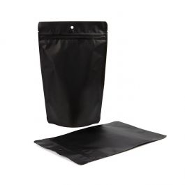 Pochettes doypack noires 14,9 x 8,9 x 23,2 cm avec trou de suspension (100 pièces) [ZBGM7MBH]