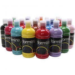 Temperafarbe Matt, Sortierte Farben, 20x500 ml/ 1 Pck [HOB-642095]