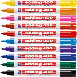 Marqueurs Edding 400, trait 1 mm, ass. de couleurs, 10 pièces/ 1 Pq. [HOB-353290]