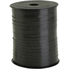Kräuselband, B 5 mm, Schwarz, 400 m/ 1 Rolle [HOB-557484]