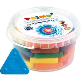 Crayons de Cire PRIMO, ass. de couleurs, 30 pièces/ 1 Pq. [HOB-410248]