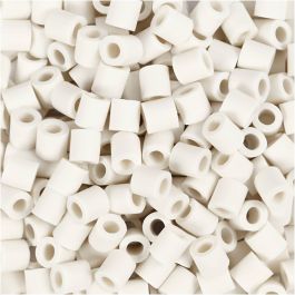 Les Perles NABBI BioBeads, dim. 5x5 mm, diamètre intérieur 2.5 mm, medium, blanc, 1000 pièces/ 1 Pq. [HOB-9067730]