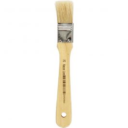 Pinceaux pour vernis, L : 18,5 cm, L : 25 mm, Plat, 12 pièces/ 1 Pq. [HOB-10425]
