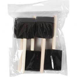 Schwammpinsel, L 15,5-16 cm, B 25+50 mm, 2 Stk/ 1 Pck [HOB-10447]