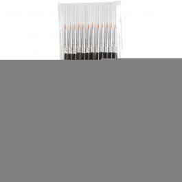 Gold Line Pinsel, Nr. 2, L 17 cm, B 2 mm, rund, 12 Stk/ 1 Pck [HOB-10702]