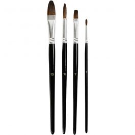 Aquarellpinsel, 4 Stk/ 1 Pck [HOB-10797]