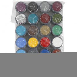 Palette de maquillage pour visage à base d'eau, ass. de couleurs, 24x15 ml/ 1 Pq. [HOB-10924]