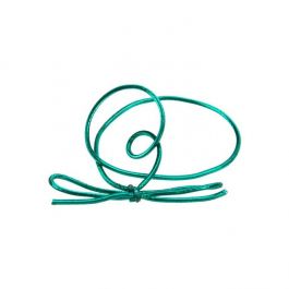 Ruban élastique de décoration Vinyle Stretch à dérouler vert métallique 25,5cm  (50 Pièces)  [10MGR]