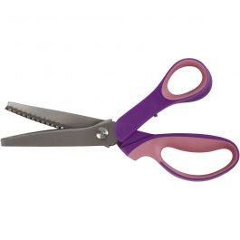 Ciseaux à cranter, L : 23,5 cm, droitier, 1 pièce [HOB-11194]