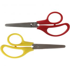 Kinderscheren, L 12,5 cm, Rund, für Rechts- und Linkshänder , 12 Stk/ 1 Pck [HOB-11220]
