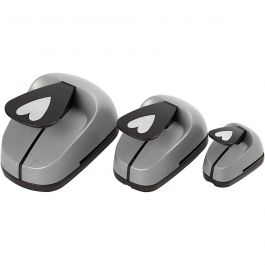 Stanzer-Set, Herz, Größe 25+49+75 mm, 3 Stk/ 1 Pck [HOB-11287]