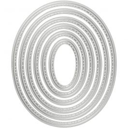 Stanz- und Prägeformen, Oval, Größe 5x3-12x10 cm, 1 Stk [HOB-117490]