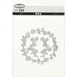 Stanz- und Prägeformen, Blumenkranz, Größe 102x100 mm, 1 Stk [HOB-118002]