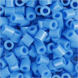 Perles à repasser, dim. 5x5 mm, diamètre intérieur 2,5 mm, medium, bleu (32238), 6000 pièces/ 1 Pq. [HOB-751371]