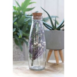 Glas-Milchflasche 500ml 21x7cm (12 Stück) [IFS-129192]