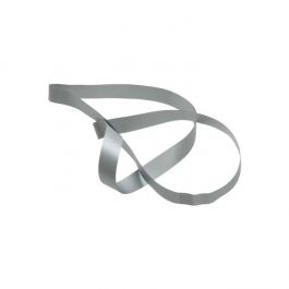 Ruban élastique de décoration Vinyle Stretch à dérouler argent 30.5cm  (50 Pièces)  [12CVLSV]