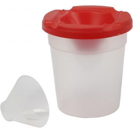 Auslaufsicherer Pinselbecher, H 8,5 cm, D 8 cm, 250 ml, 1 Stk [HOB-131760]