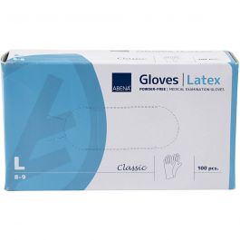 Gants de latex, dim. large, 100 pièces/ 1 Pq. [HOB-13226]