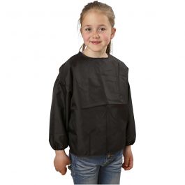 Malschürzen, L 46 cm, Größe 4-6 Jahre, Schwarz, 1 Stk [HOB-13792]