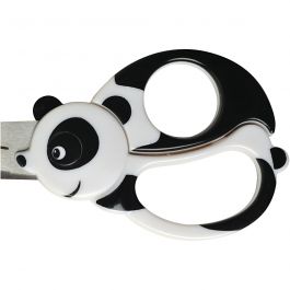 Fiskars Ciseaux Animaux pour Enfants, Panda, L : 13 cm, 1 pièce [HOB-1382]